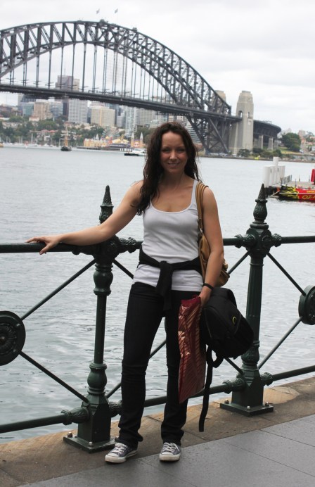 Me in Sydney before I became an oompa loompa, I can't fit my foot into those jeans now. 